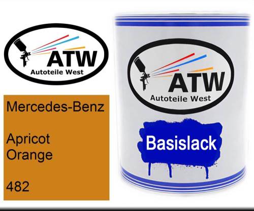 Mercedes-Benz, Apricot Orange, 482: 1L Lackdose, von ATW Autoteile West.